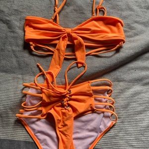 Size Small Orange Binkini